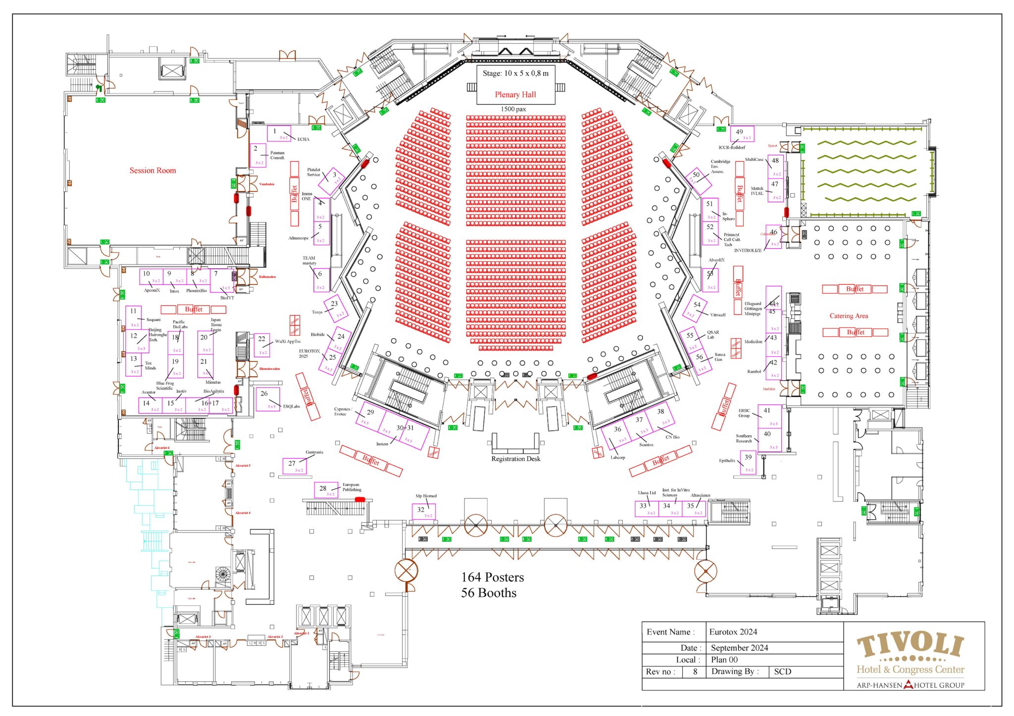 Exhibition Floor Plan EUROTOX Congress 2024